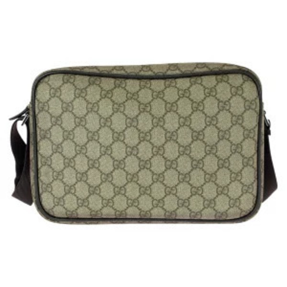 Gucci Supreme Shoulder GG Messenger Brown Bag Plus Leather Brown